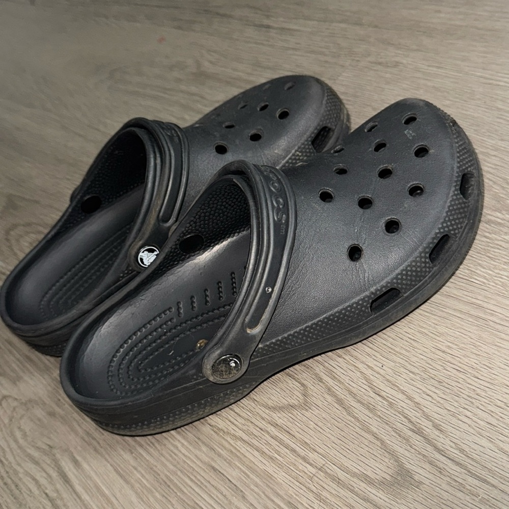 Black crocs  
Size 7-9